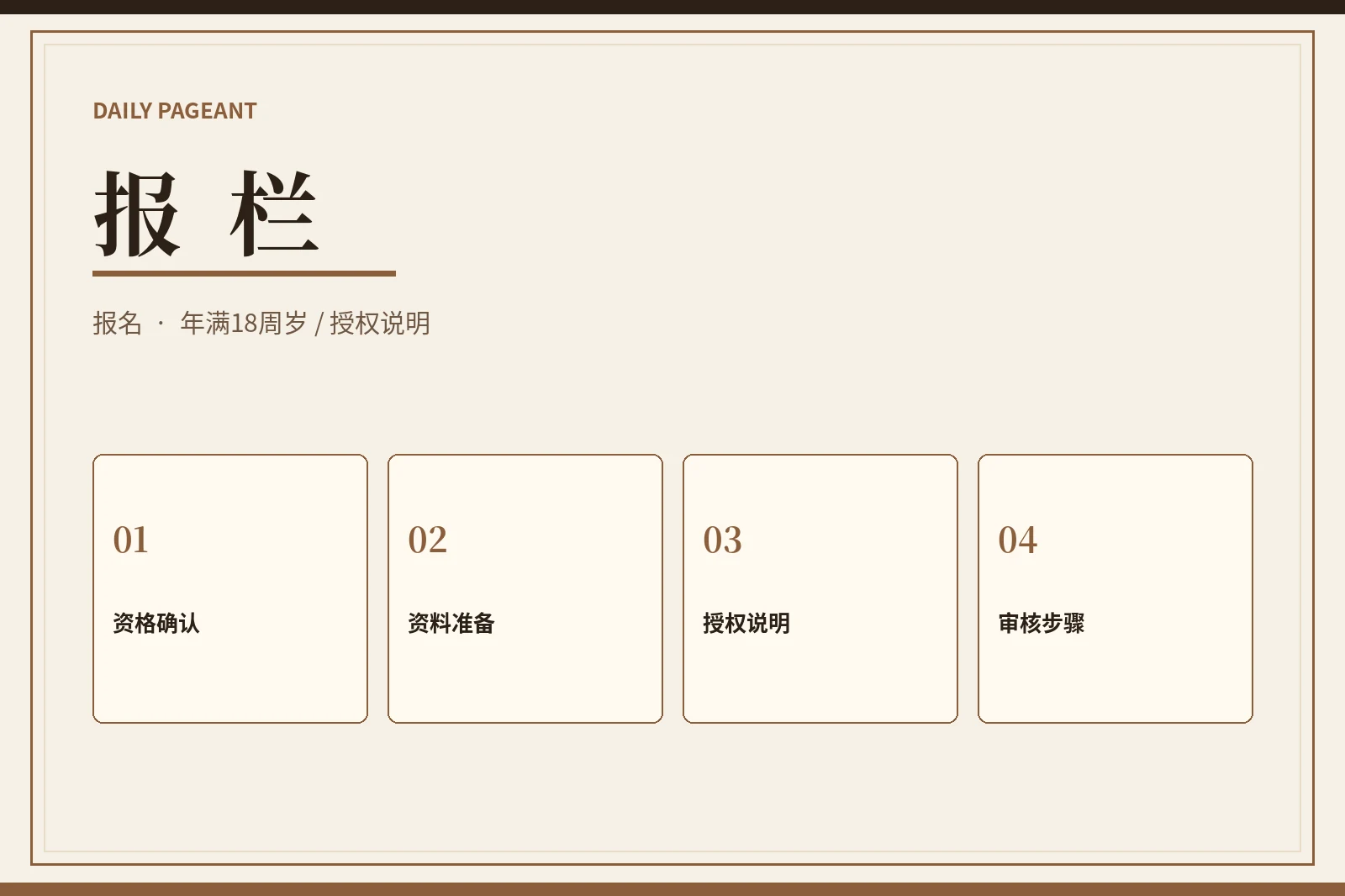 报栏主题视觉